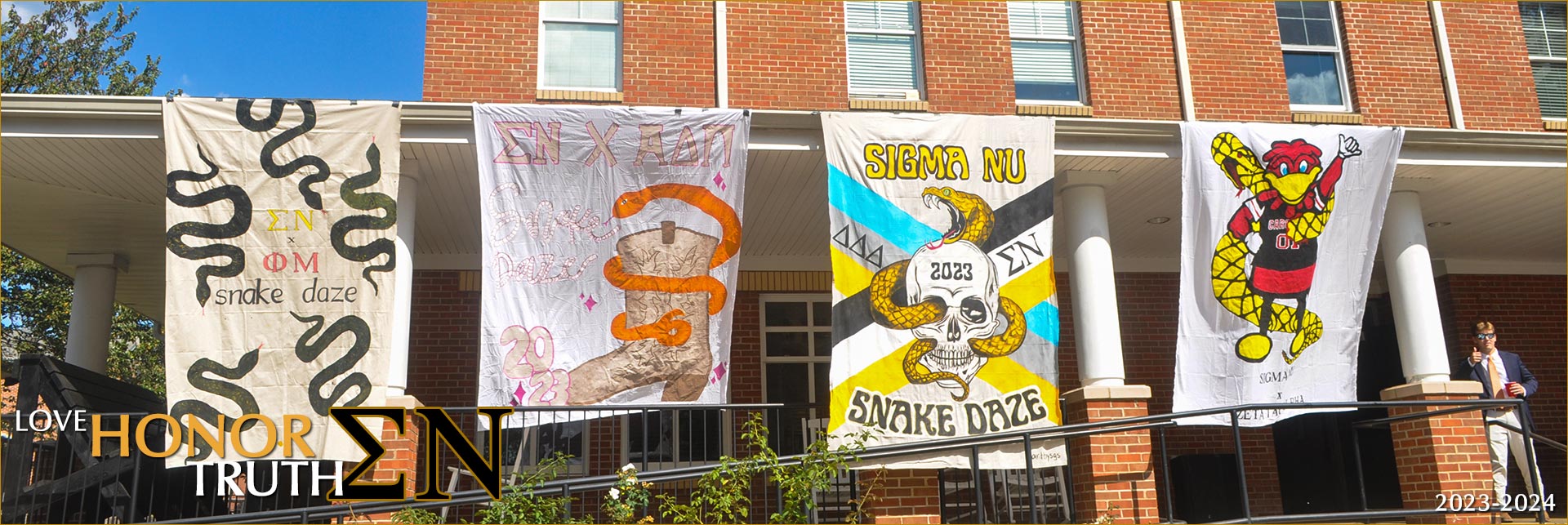 Sigma Nu Home Coming Banners 2023