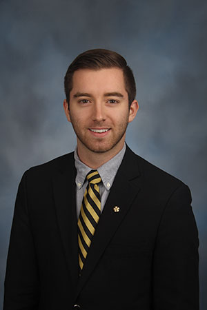 Luke McConnell was notified that he was one of ten Sigma Nu seniors nationwide to receive the Alpha Alumni Chapter Affiliate Award