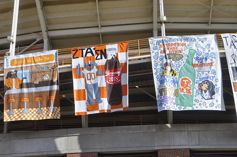 Sigma Nu Large Banner Competition at Neyland Stadium