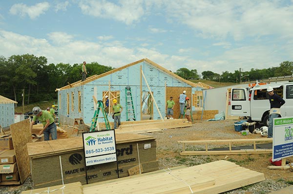 Sigma Nu UTK joined with other organizations to build a Habitat for Humanity home 2012-02