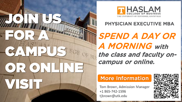 Invitation to Visit the Physician Executive MBA Program