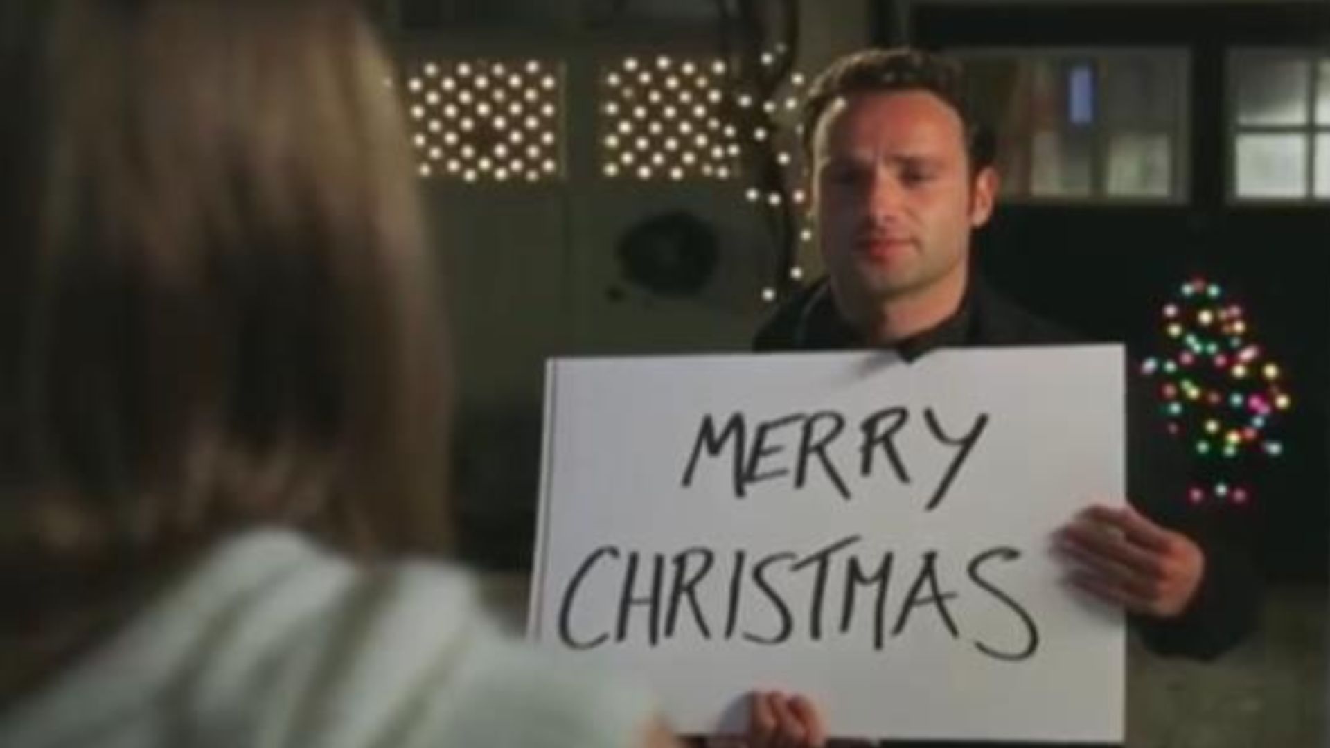 Keira Knightley and Andrew Lincoln in Love Actually.